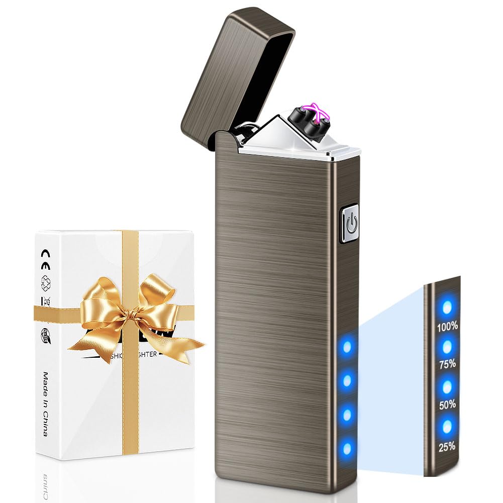 Electric Lighter USB Rechargeable Plasma Lighters Cool Pocket Lighter Men