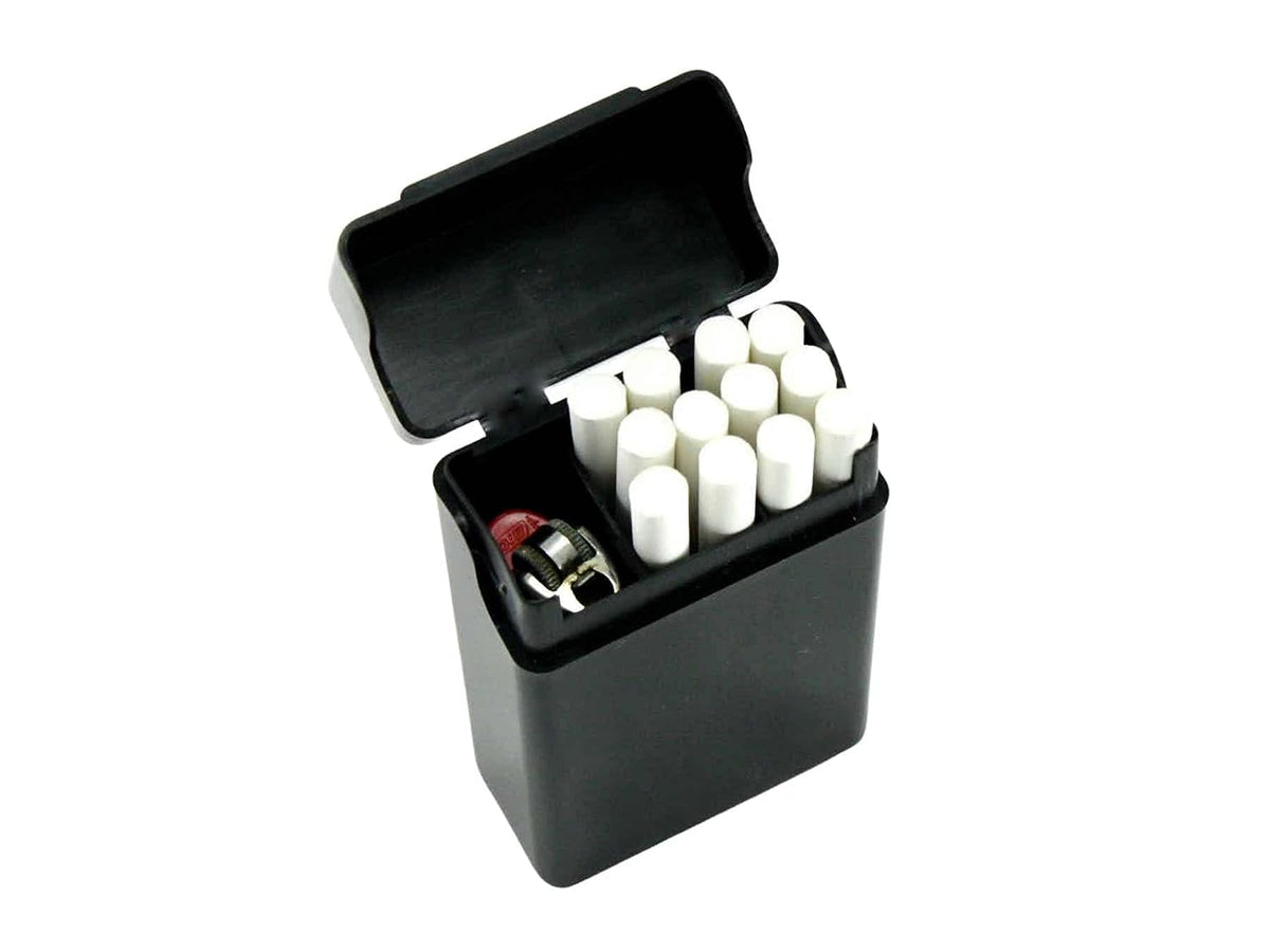 Skyway Cigarette Case Holder Box Crushproof with Dividers for 100’s Size Cigarettes - Women and Men - Perfect for Roll Your Own and Regular Cigs - Set of 3 Black