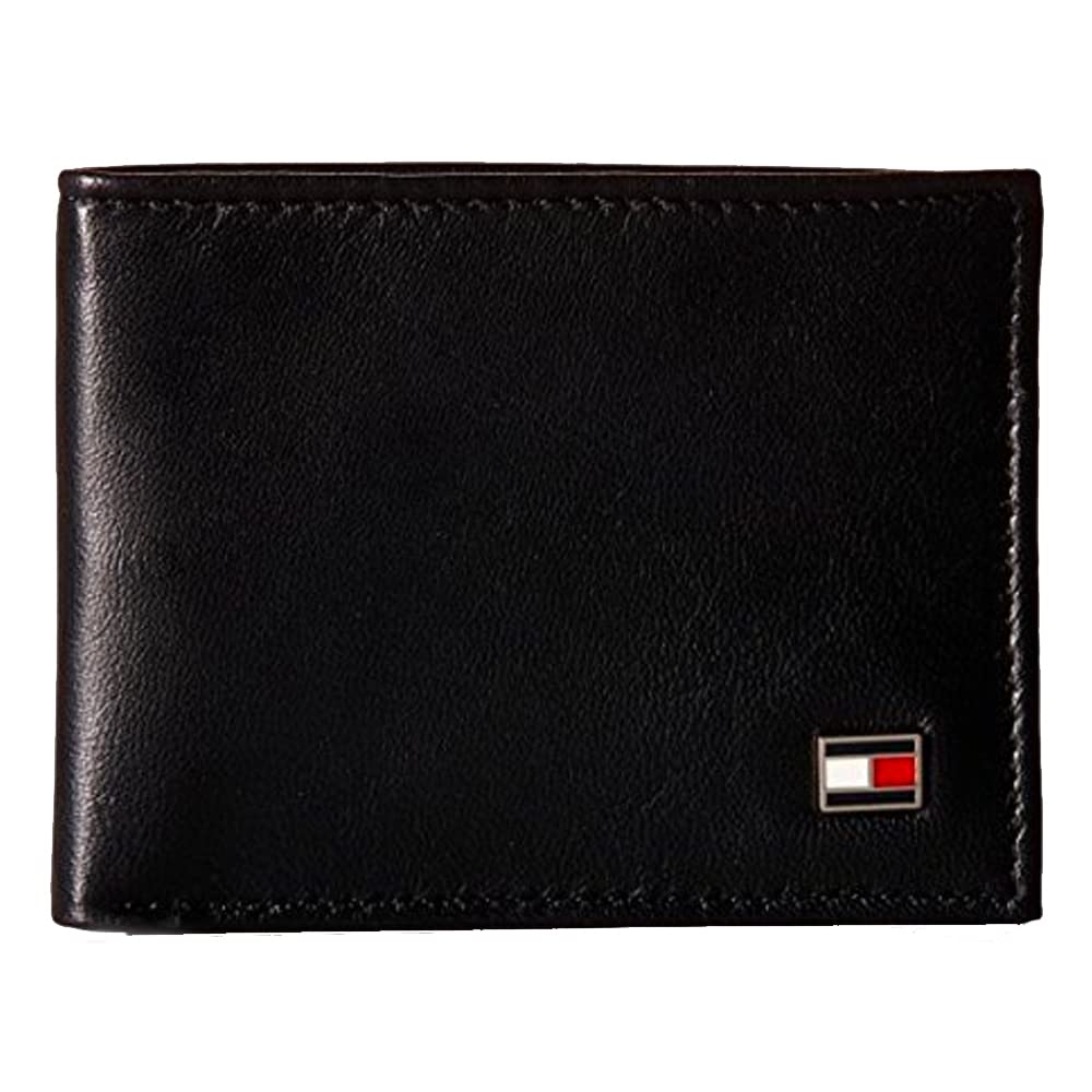 Tommy Hilfiger Men's Leather Orson RFID Bifold Wallet with Removable Passcase