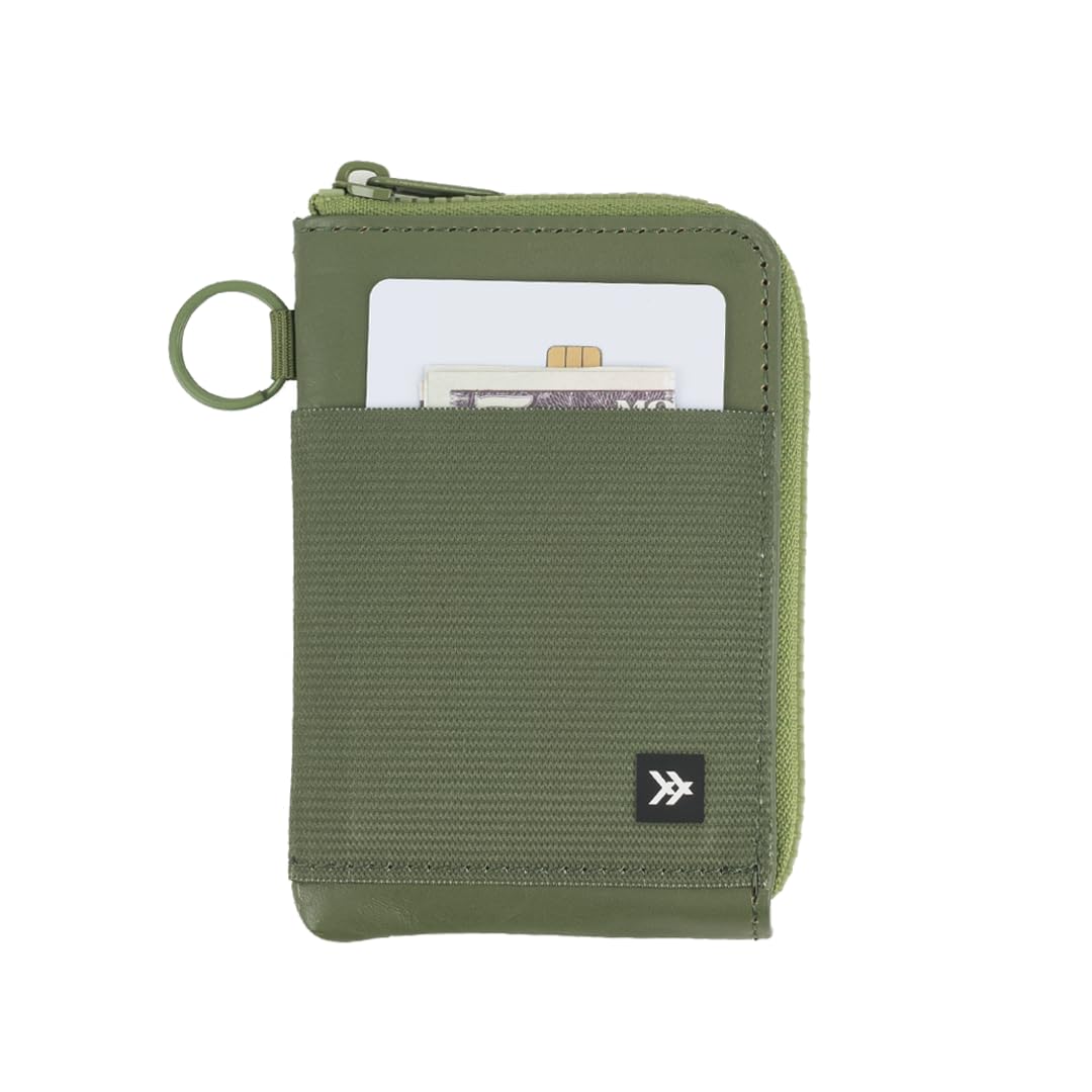 Thread Wallets RFID Blocking Leather Zip Wallet with Card Holder for Men and Women (Blossom)