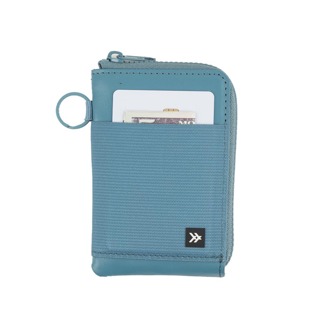 Thread Wallets RFID Blocking Leather Zip Wallet with Card Holder for Men and Women (Blossom)