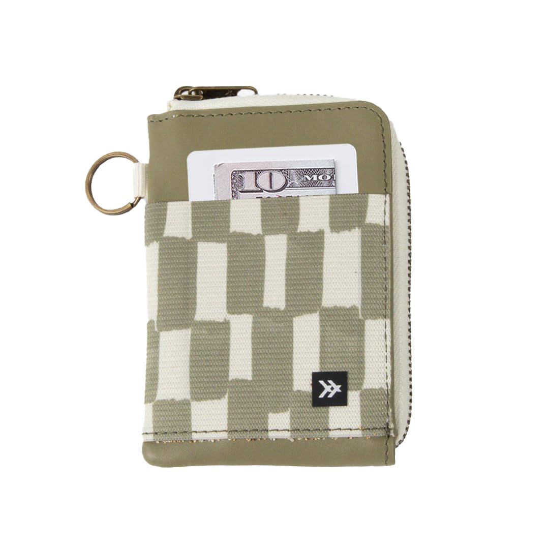 Thread Wallets RFID Blocking Leather Zip Wallet with Card Holder for Men and Women (Blossom)