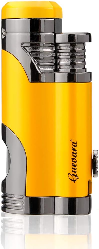 GUEVARA Butane Torch Lighter with Punch Windproof Double Jet Lighters