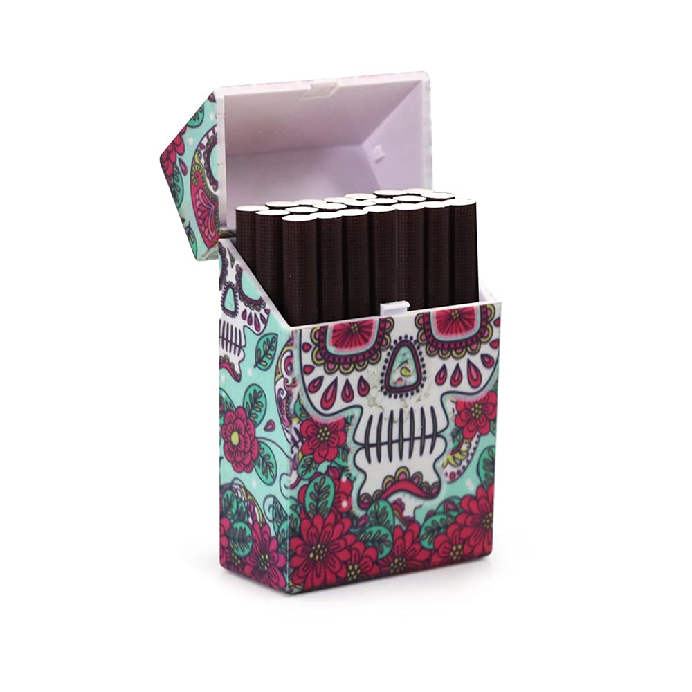 Cigarette Case/Box - Normal Size Cigarette Holder Case Skul Style Box(6 Boxes) (Normal-6Boxes)