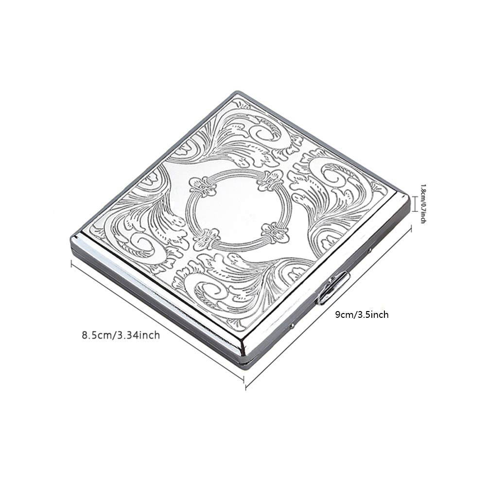 Metal Cigarette Case Box Holds 20 Cigarettes for 84mm