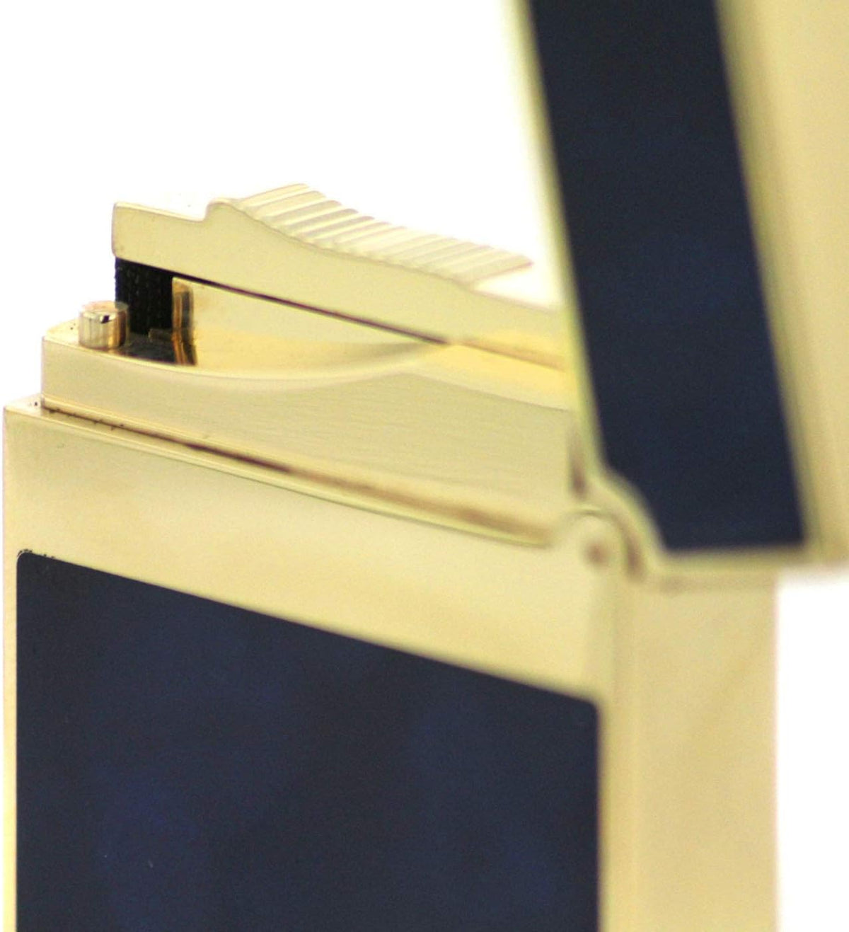 S.T. Dupont Ligne 2 Lighter Atelier, Chinese lacquer, Gold trim, Blue, 16134