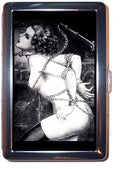 Woman in Chains Classic Lowbrow Art Stainless Steel ID or Cigarettes Case (King Size or 100mm)