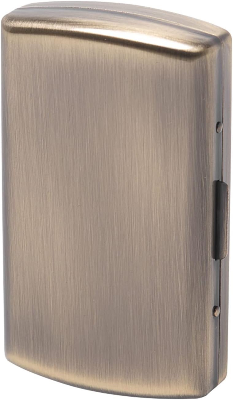 Vintage Slim Metal Cigarette Case & Dispenser - Small Cigarette Holder Case/Box,Fit for 85mm Cigarettes 12pcs-Does Not Fit 100s or Credit Cards (Bronze)