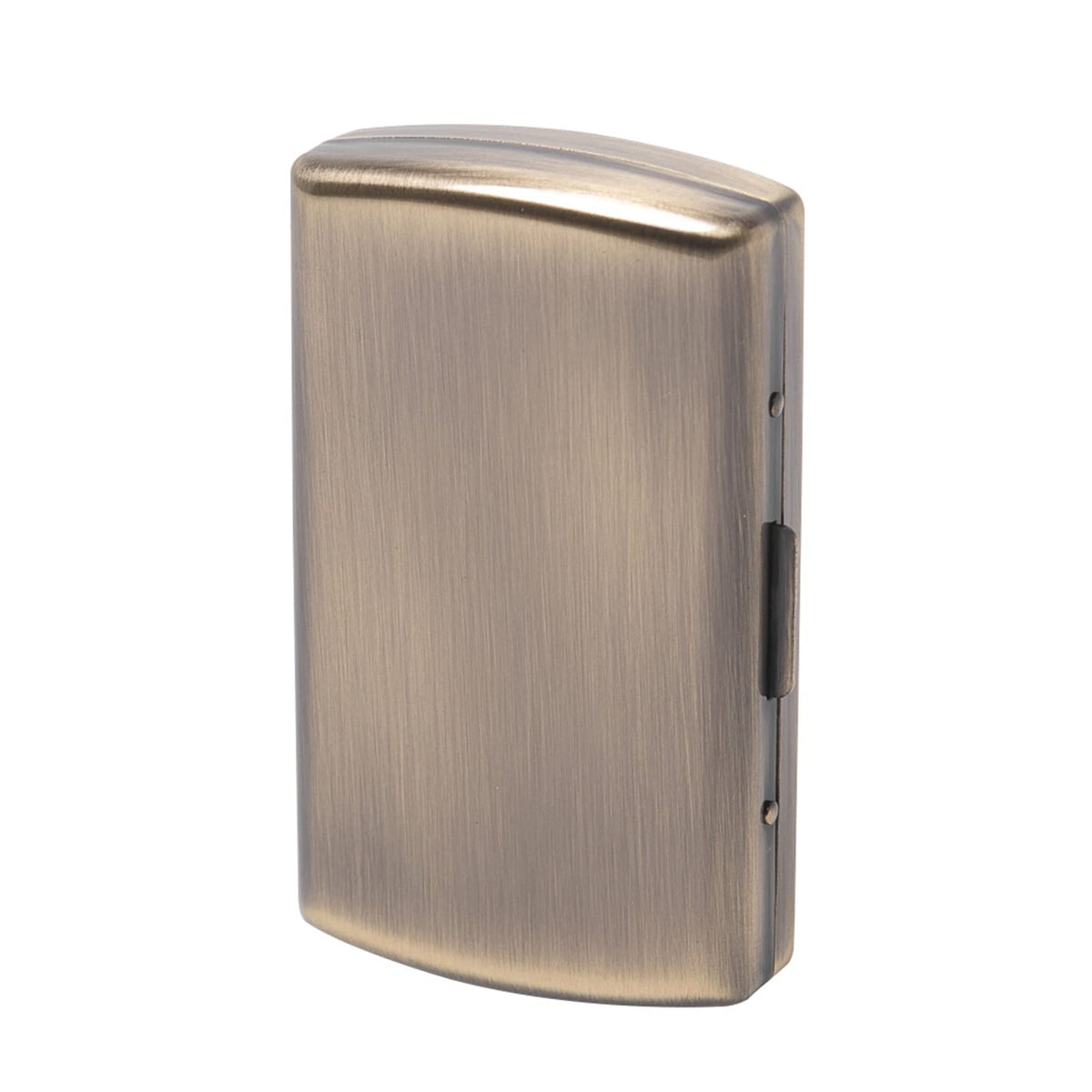 Vintage Slim Metal Cigarette Case & Dispenser - Small Cigarette Holder Case/Box,Fit for 85mm Cigarettes 12pcs-Does Not Fit 100s or Credit Cards (Bronze)