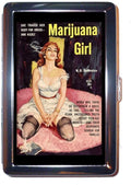 Marijuana Girl Classic Lowbrow Pulp Art Stainless Steel ID or Cigarettes Case (King Size)