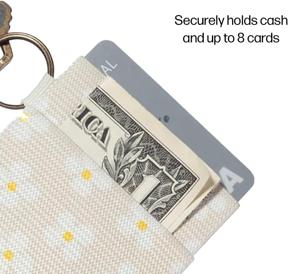Thread Wallets Ultra Slim Minimalist Card Holder Wallet for Men and Women (Luna (Beige), One Size)