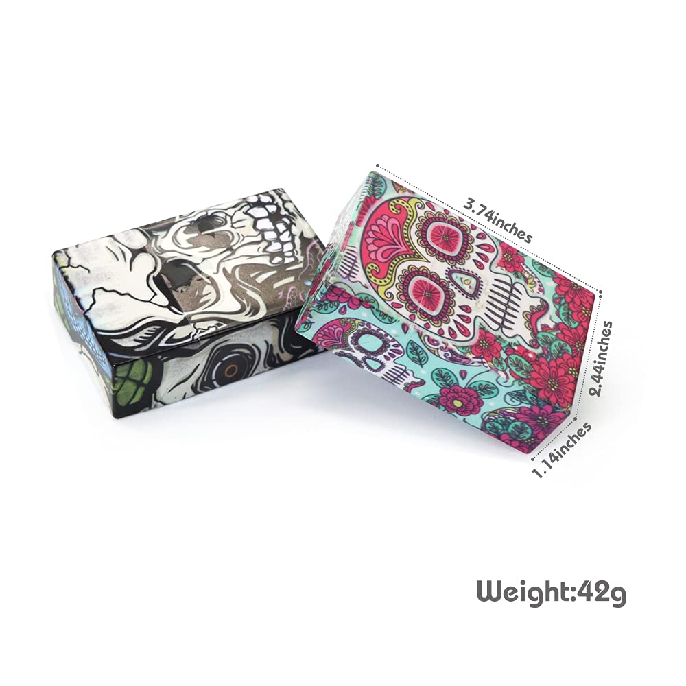 Cigarette Case/Box - Normal Size Cigarette Holder Case Skul Style Box(6 Boxes) (Normal-6Boxes)