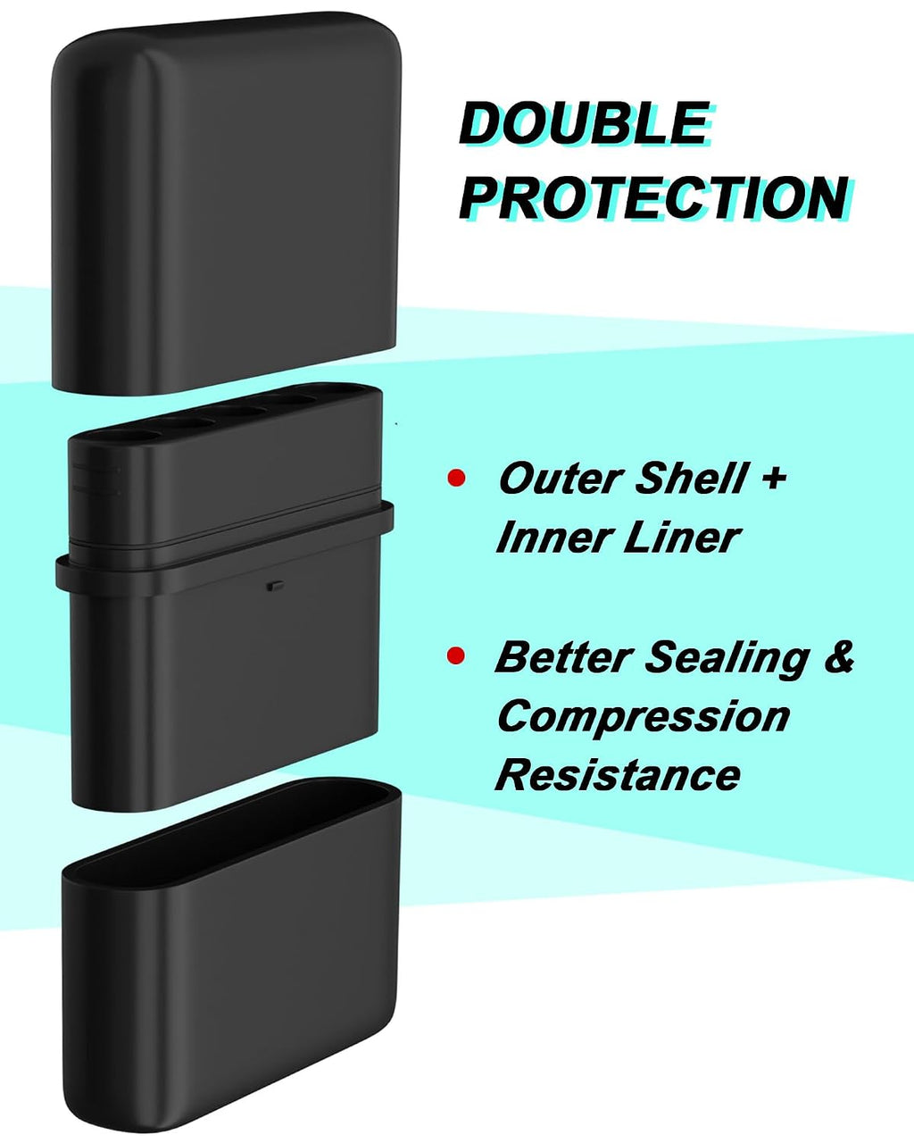 Smell Proof King Size Pre Roll Cone Holder Case, Portable Cigarette Case