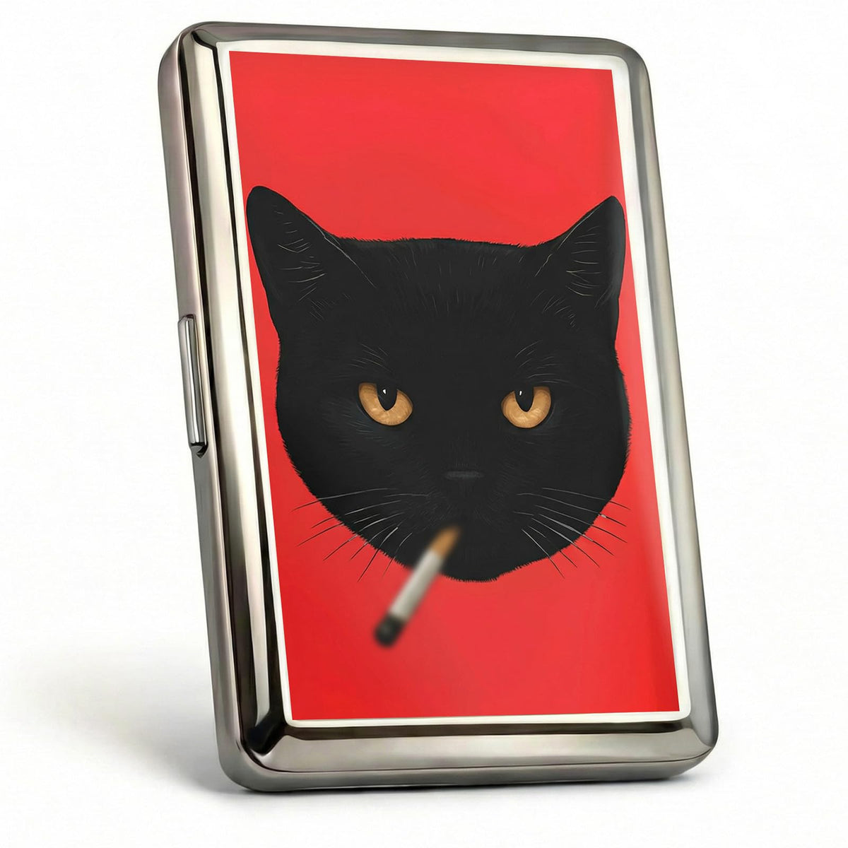 Vintage - Style Versatile Card & Cash Case Art Deco Design Metal Wallet with RFID and Holds King Size / 100s Women and Men Easy Snap Business Card Box for Credit Cards Cash Id Business Cards.