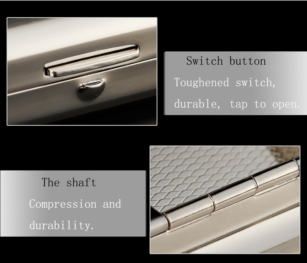 High-Grade Stainless Steel Cigarette Case, Nickel Plating Wire Drawing