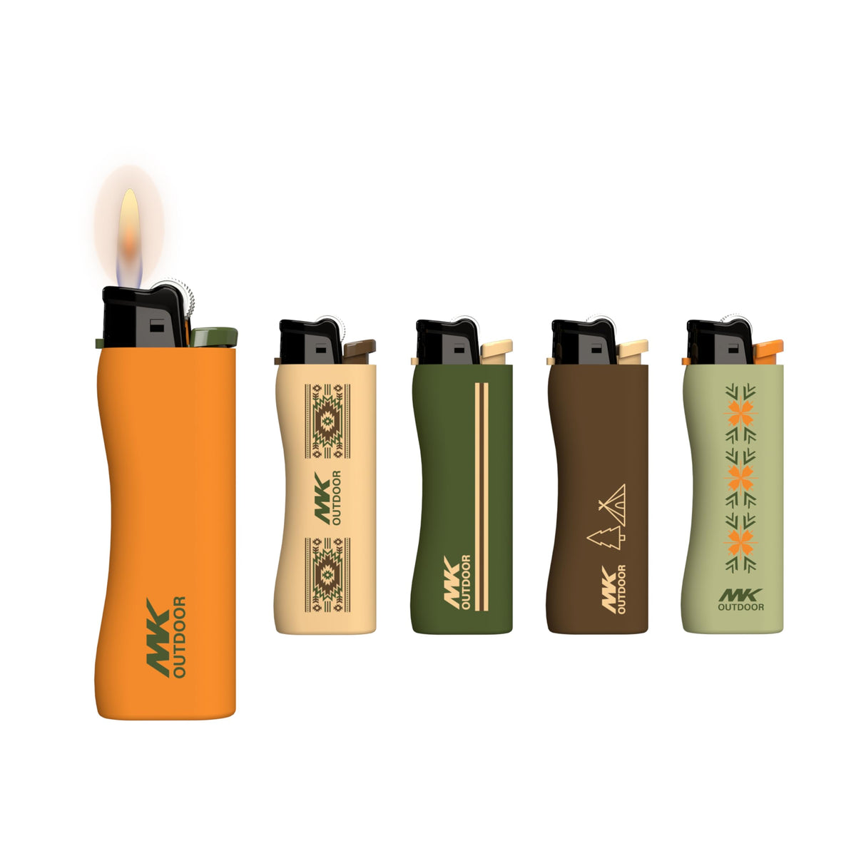 MK 10pcs Lighters 9G Flint Strike Refillable Lighter,Striking Design, Ideal as Lighters for Candle, BBQ, Butane Lighter, Classic Pocket (9G-HUE-10PC)