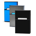 Cigarette Case Box 100mm Cigarettes 100’s Size Women and Men Perfect Roll Your Own Regular Cigs (2 Boxes (Pale Blue+Light Silver, 100mm)