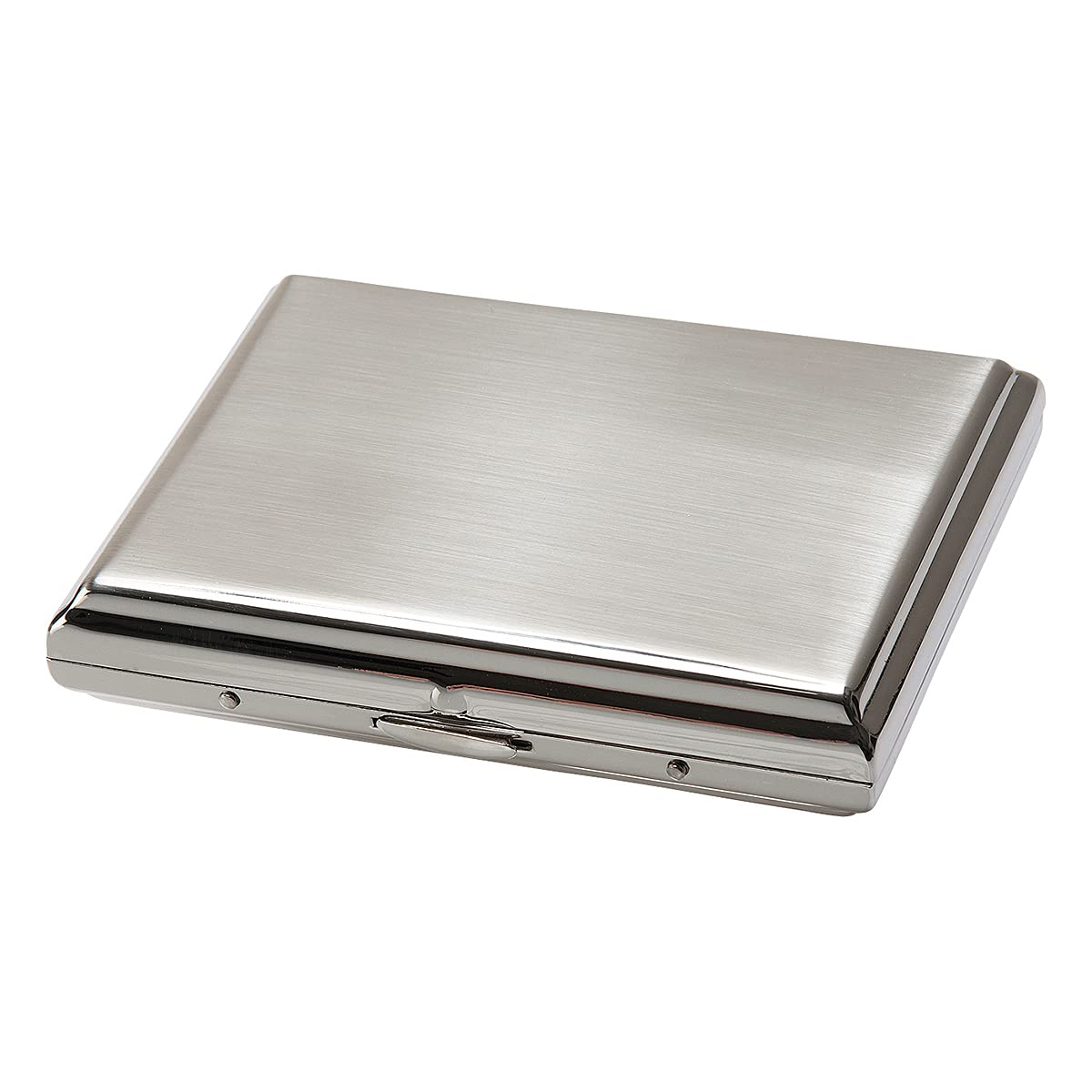 Tsubota Pearl Tobacco Case, King Size/Short 3.3 inches (85 mm), Storage for 16 Bottles, Satin, Silver 1-90426-81