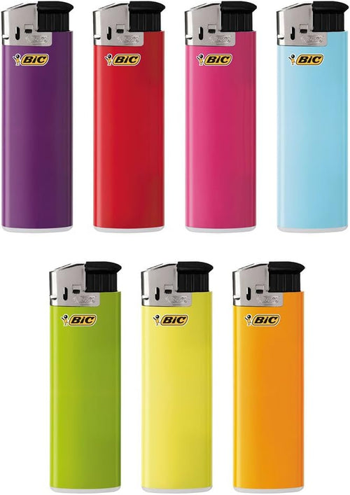 BIC Classic Electronic Series Lighters, Assorted Colors, Set of 8 Lighters