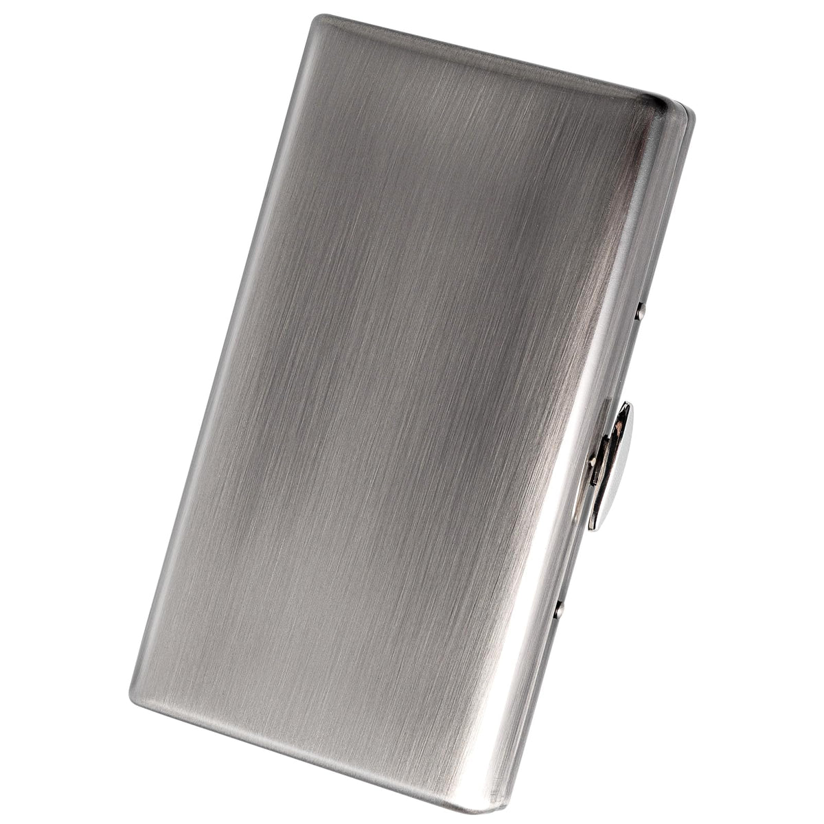 Stylish Design Retro Metal Cigarette Case -Double Sided Spring Clip Open Cigarette,Pocket Holder Credit Card Holder Protective Security Wallet for Men and Women,Holds 18-20 100mm (Vine Bronze)