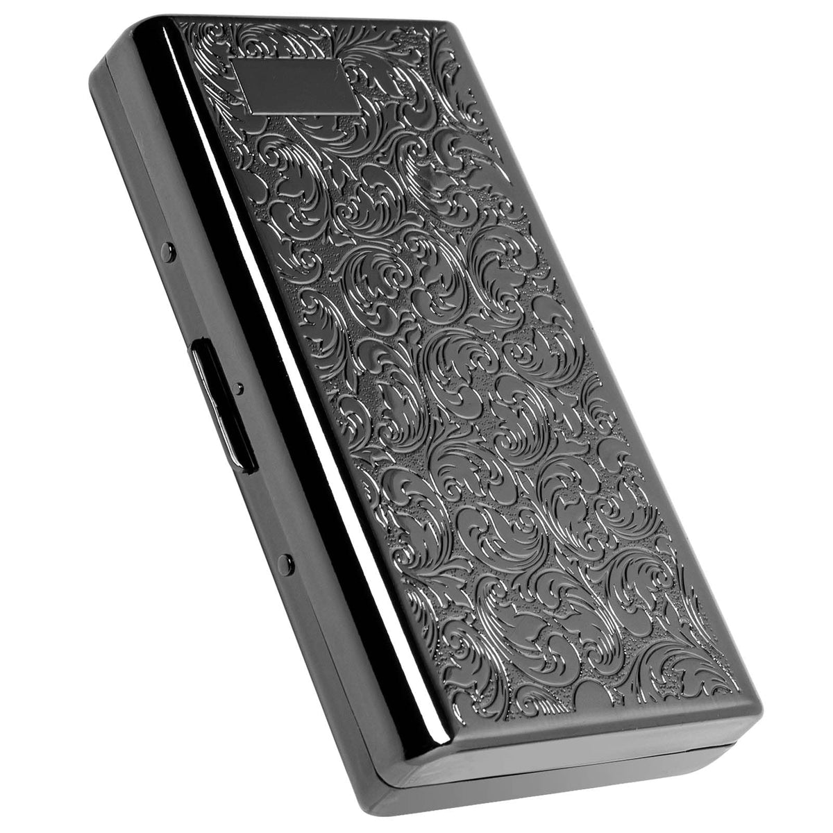 Goshentech Vintage Metal case,14 Capacity,Metal Plated Rose Gold,Double-Sided Open(Rose Gold,100mm King Size)