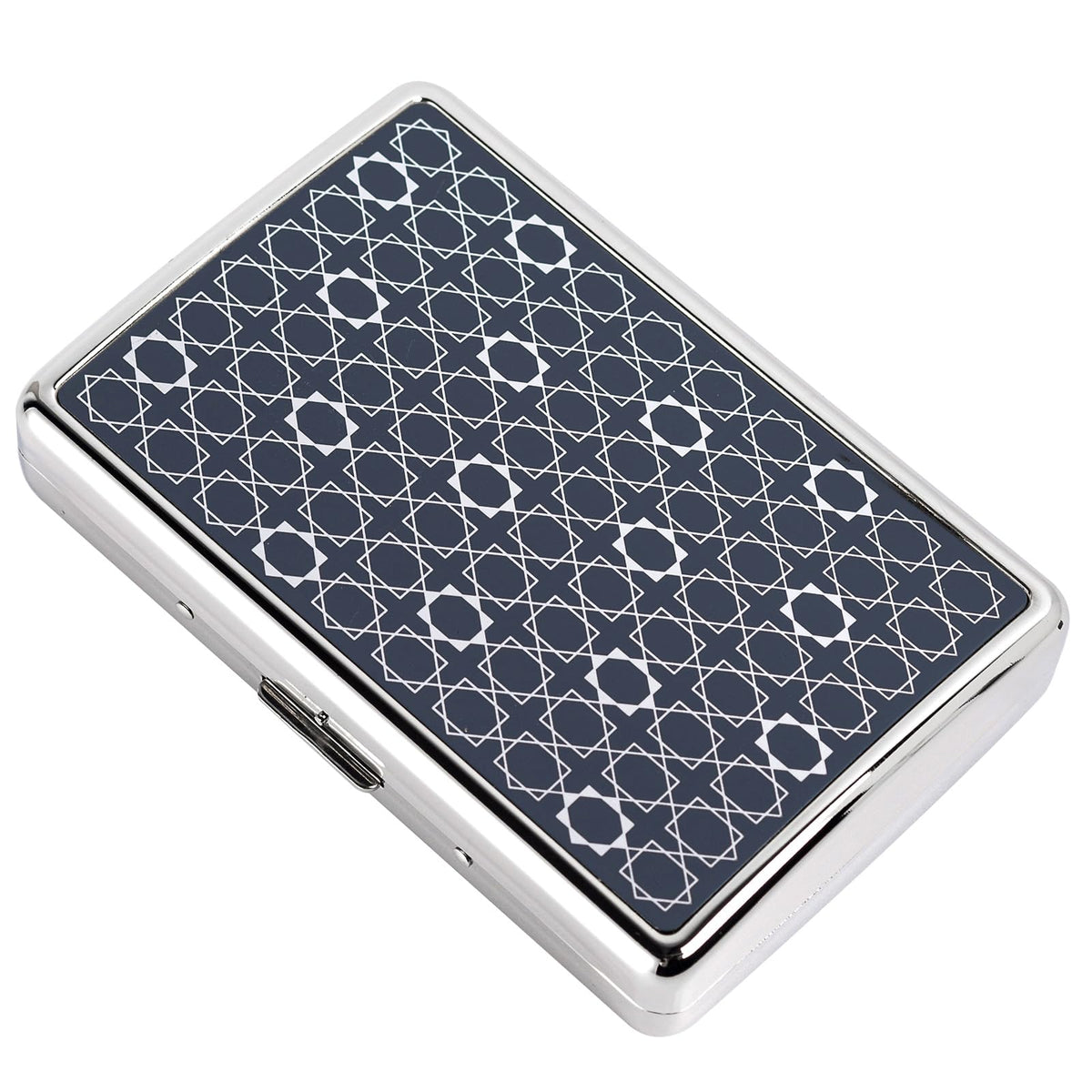 Stylish Design Retro Metal Cigarette Case -Double Sided Spring Clip Open Cigarette,Pocket Holder Credit Card Holder Protective Security Wallet for Men and Women,Holds 18-20 100mm (Vine Bronze)