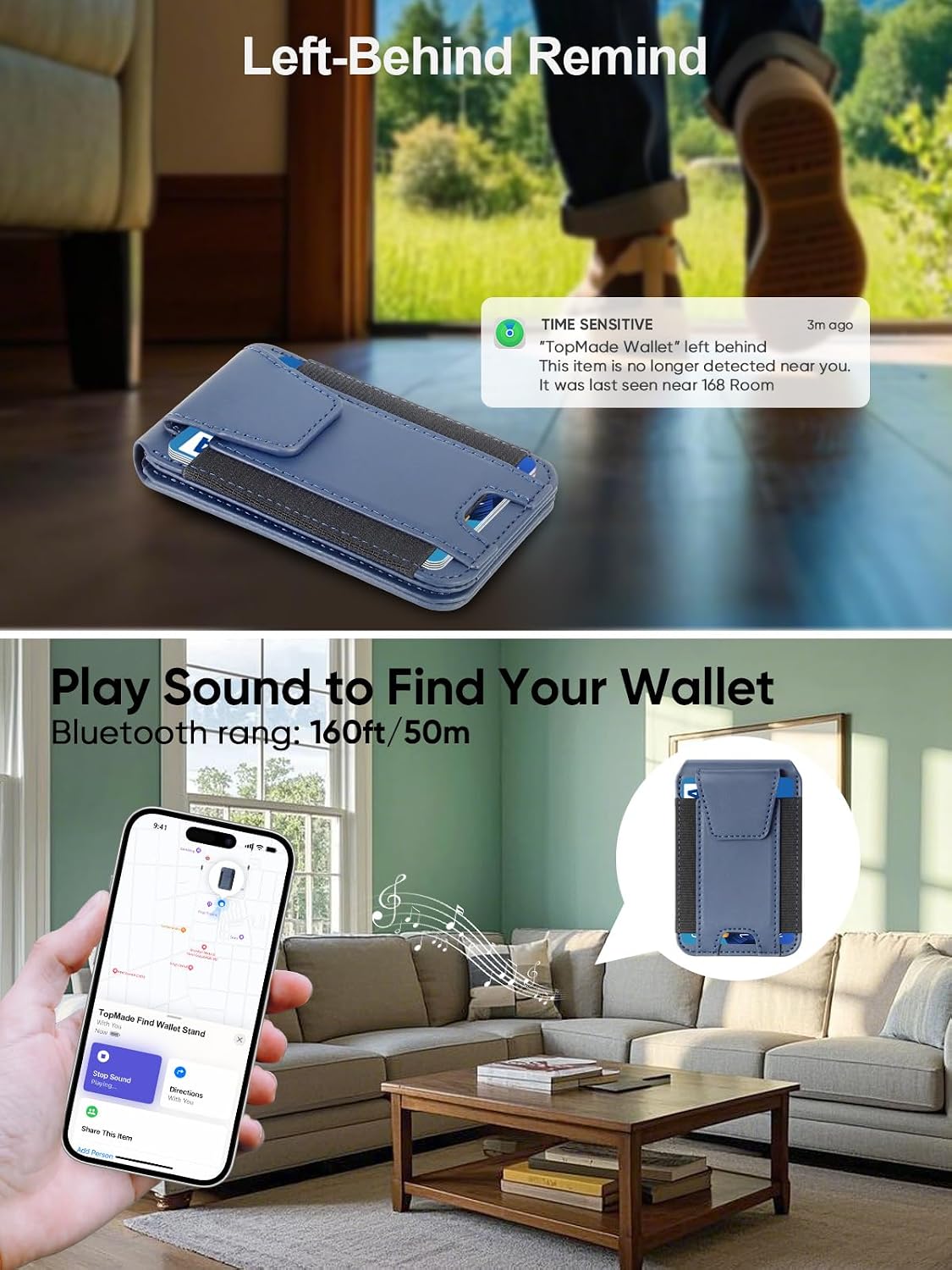 for MagSafe Wallet Works with Apple Find My, Strongest Magnetic Wallet