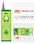 MK Wind Proof Jet Flame Lighters, 5PCS Striking Design, Ideal as Lighters for BBQ, Camping, Outdoor use, utane Refillable Wind-Resistant Flame,(Connection-5PC)