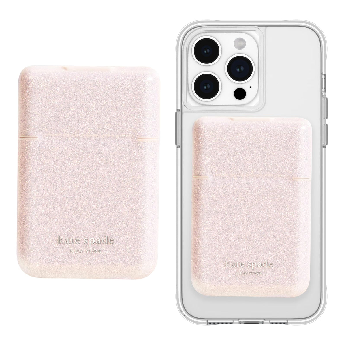 kate spade new york Devin Zip Magnetic Card Holder/Wallet - Chalk Pink