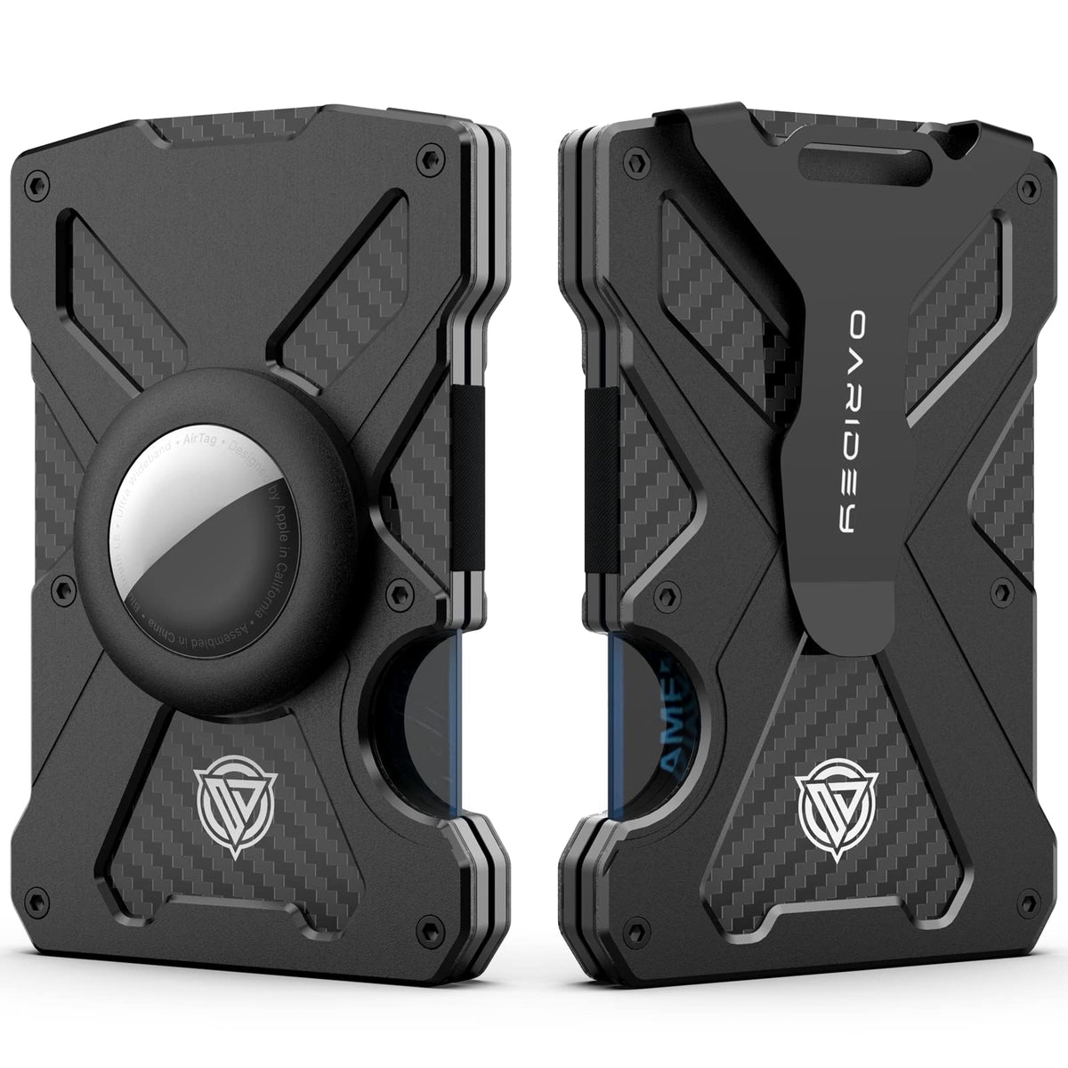 Oaridey Minimalist Wallet for Men with Clear ID Card Holder, RFID Blocking