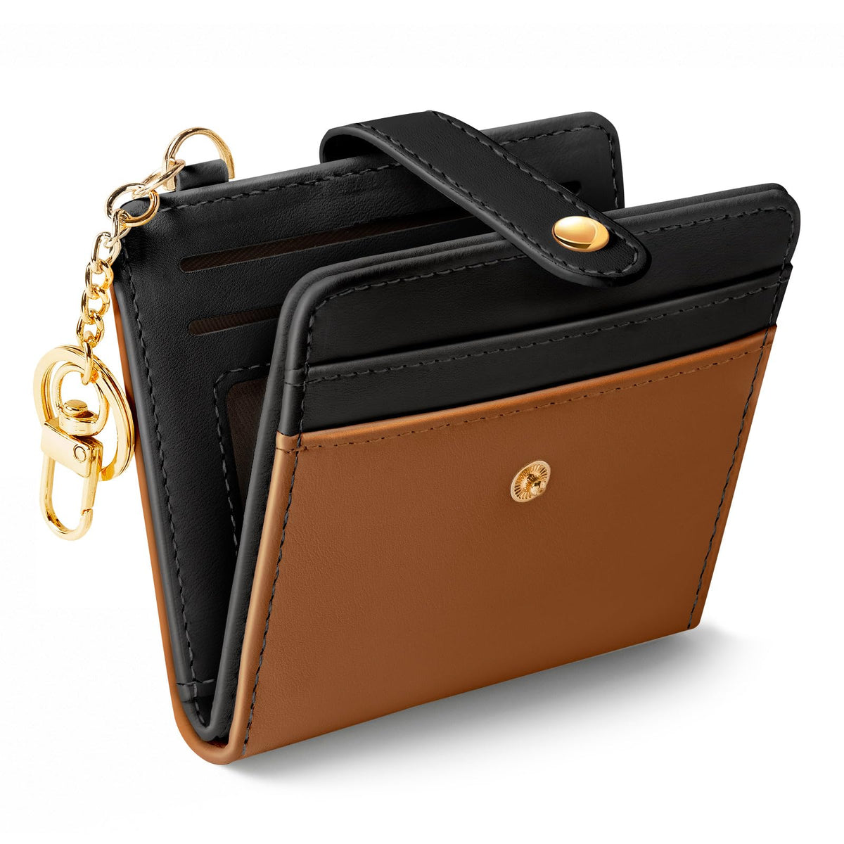 Jogjam Black Cat Floral Rfid Women Wallet, Small Slim Credit Card Holder