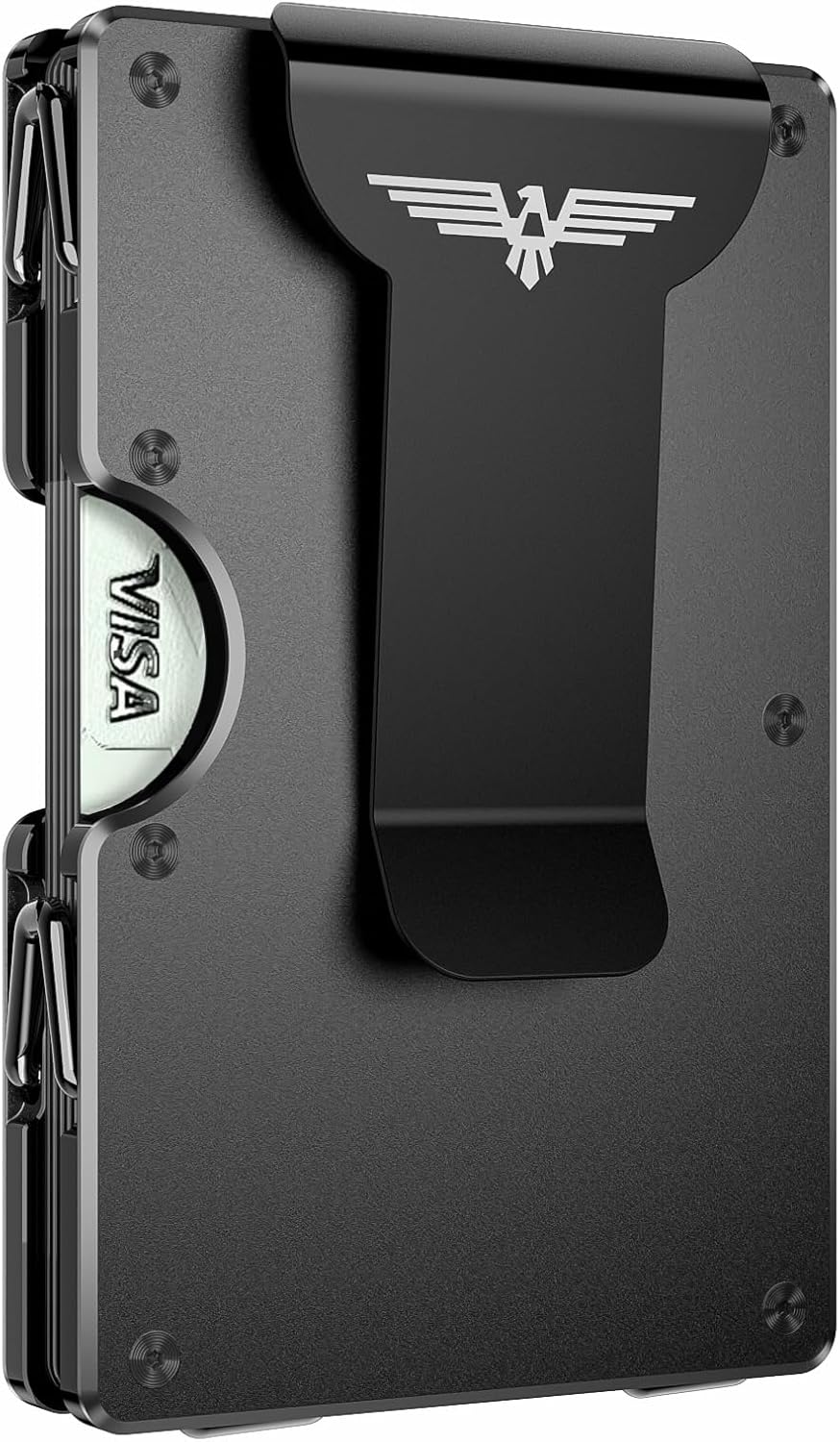 Lenvoten Upgraded Hinged Minimalist Wallet for Men, RFID Blocking Wallet