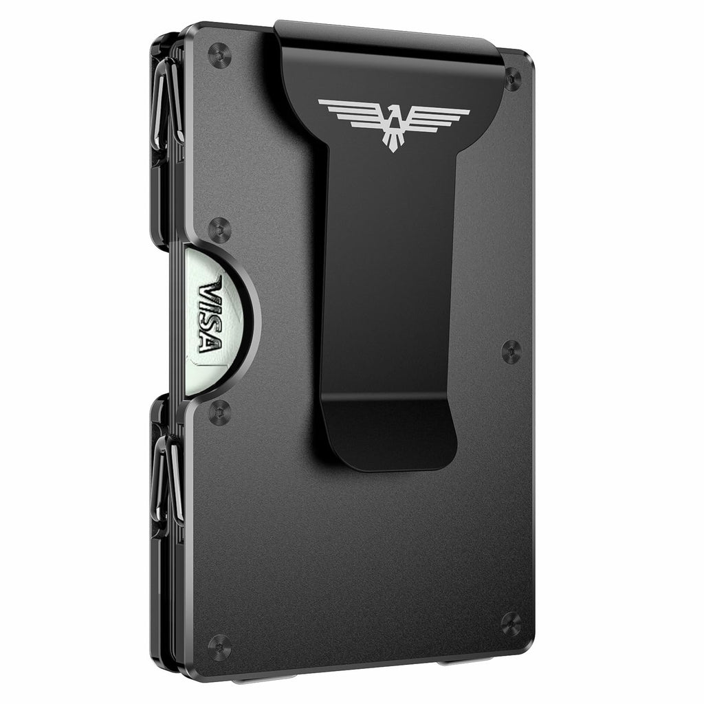 Lenvoten Upgraded Hinged Minimalist Wallet for Men, RFID Blocking Wallet