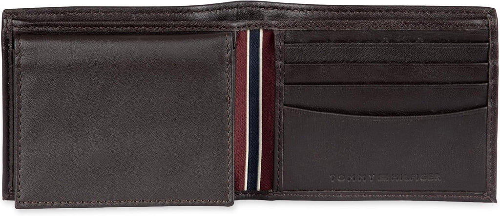 Tommy Hilfiger Men's Leather Orson RFID Bifold Wallet with Removable Passcase