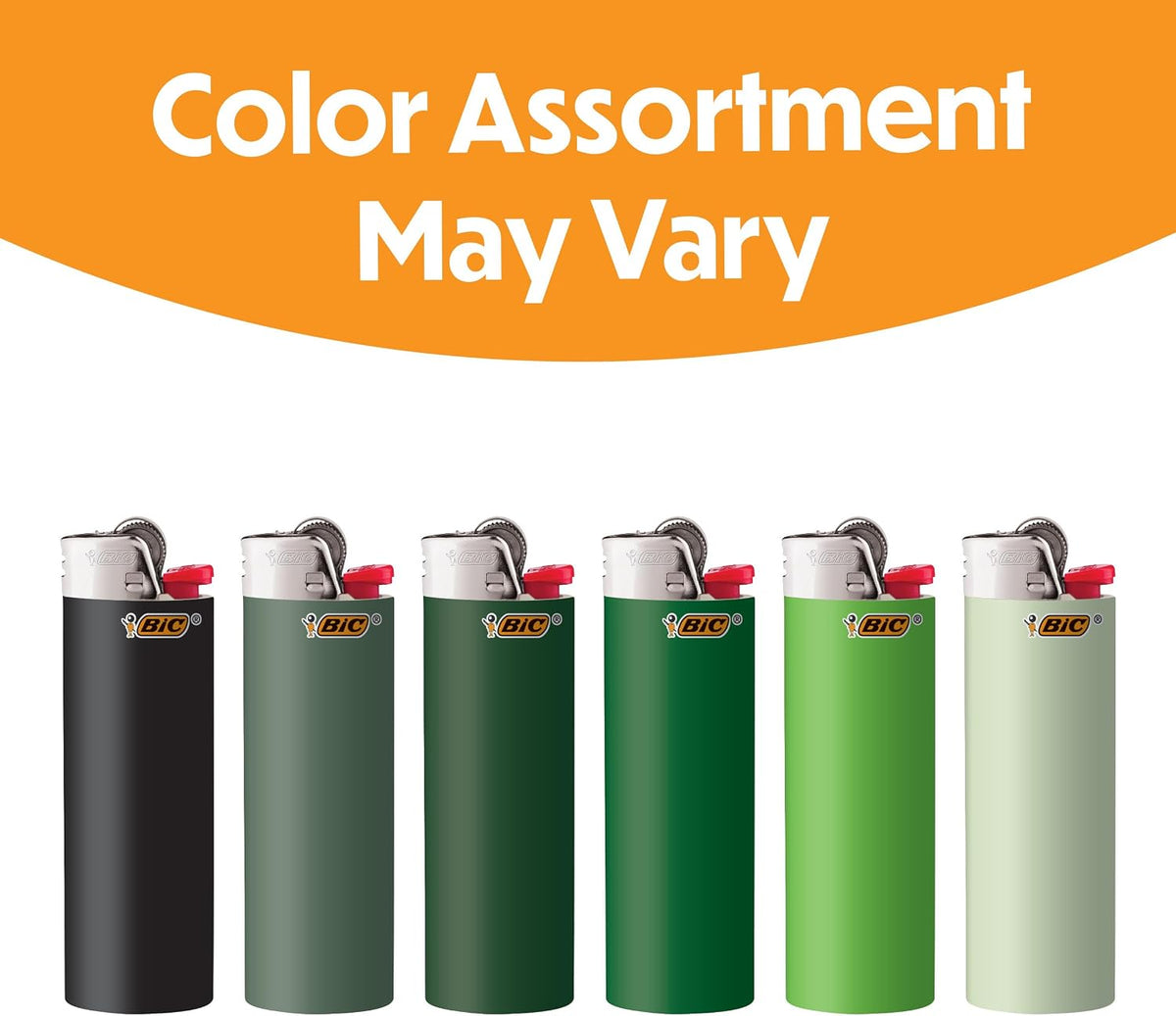 BIC Maxi Pocket Lighters, Green, 12-Pack, Safe and Reliable, Long-Lasting