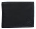 Timberland Men's Wellington Leather Rfid Bifold Commuter Security Wallet, Black, One Size