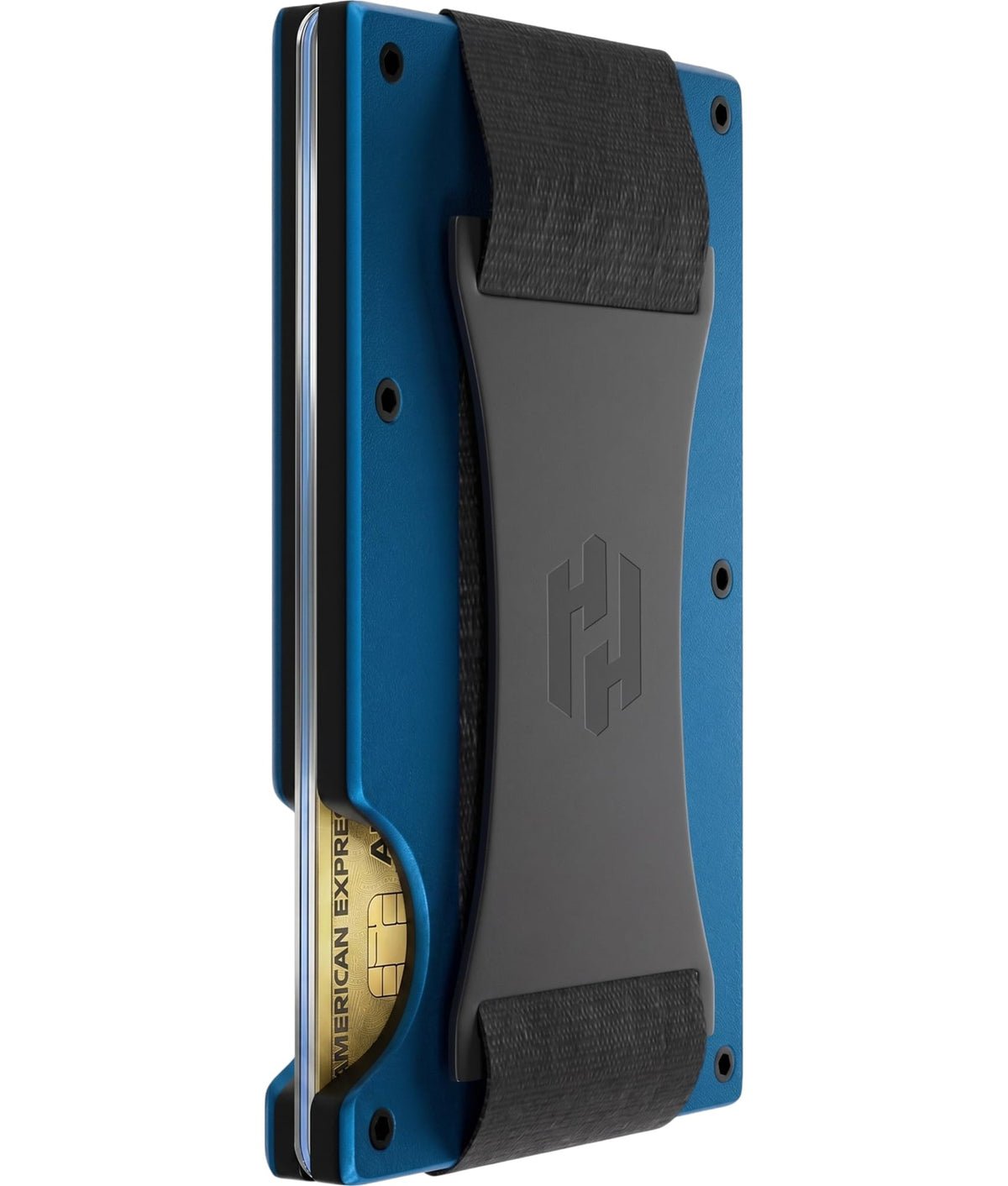 Hayvenhurst Wallet for Men - Slim RFID Blocking Metal Wallet with Money Clip, Minimalist Front Pocket Credit Card Holder, Small Mens Wallet