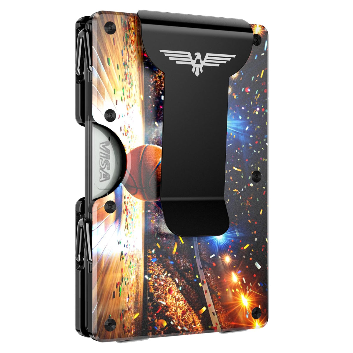 Lenvoten Upgraded Hinged Minimalist Wallet for Men, RFID Blocking Wallet