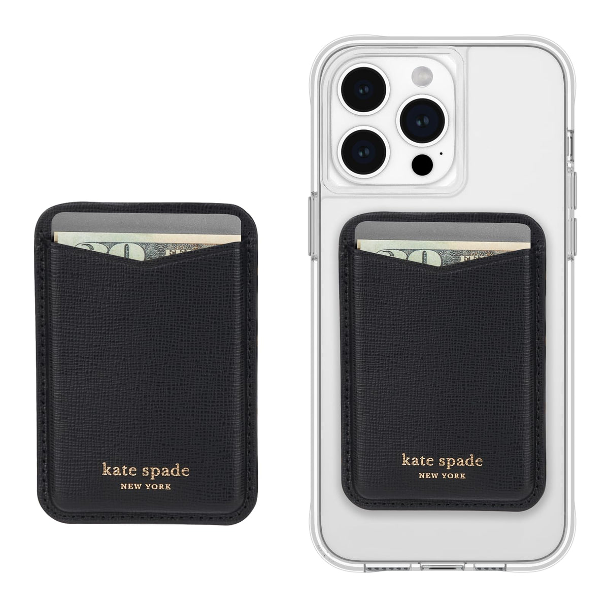 kate spade new york Devin Zip Magnetic Card Holder/Wallet - Chalk Pink