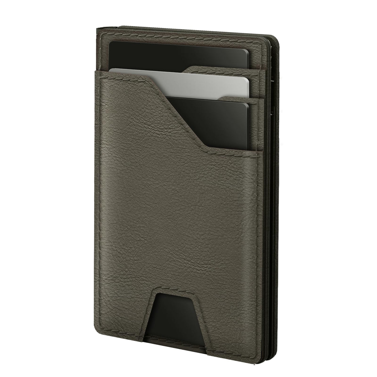 typecase Leather Wallet for Men Card Holder: Premium Genuine Leather, RFID Blocking, Slim, Minimalist, Front Pocket - 15 Cards Capacity | ID Window | Money Clip (Brown)