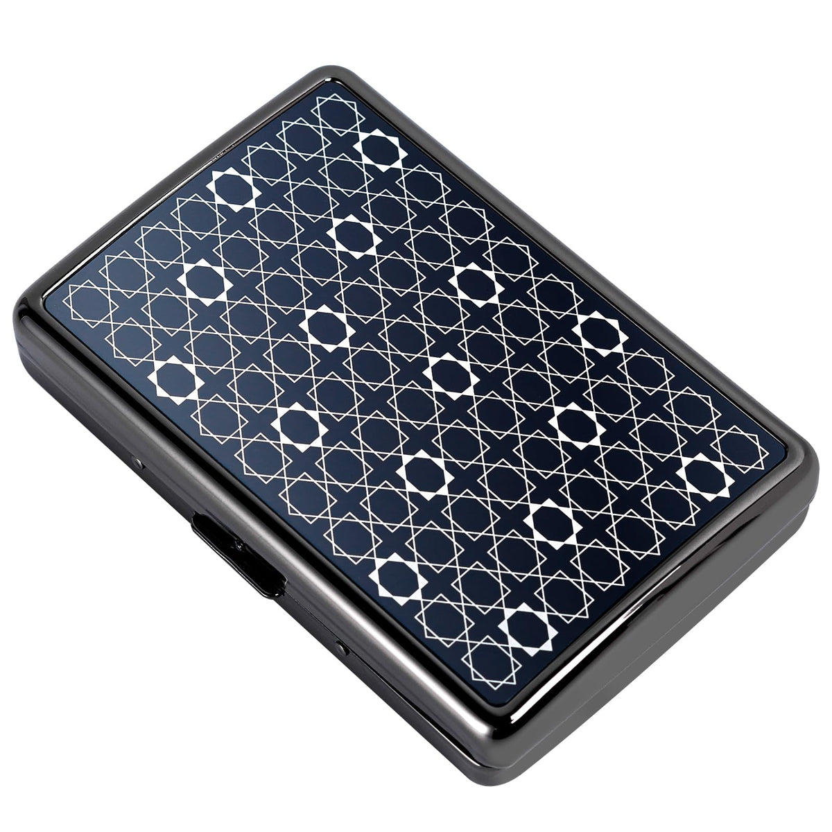 Stylish Design Retro Metal Cigarette Case -Double Sided Spring Clip Open Cigarette,Pocket Holder Credit Card Holder Protective Security Wallet for Men and Women,Holds 18-20 100mm (Vine Bronze)