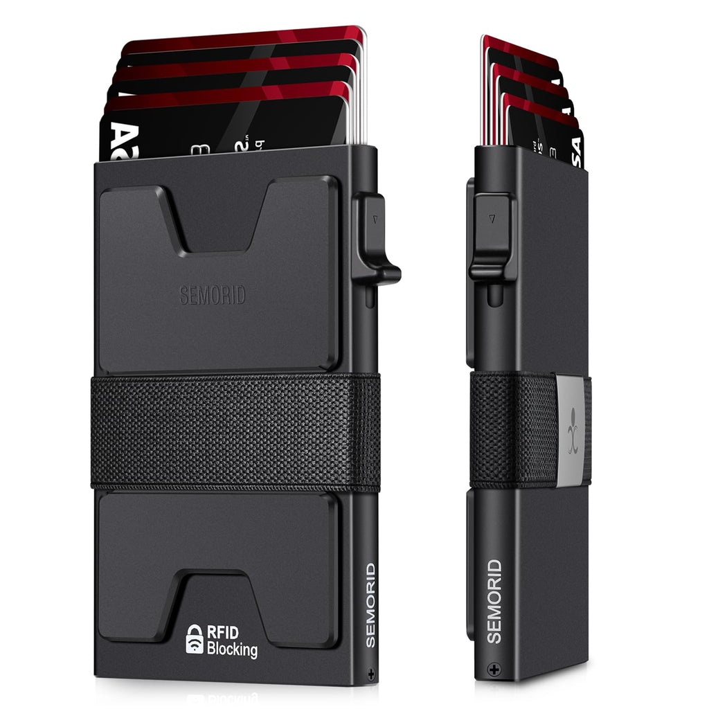 SEMORID RFID Blocking Slim Card Holder Wallet for Men Wallet Minimalist