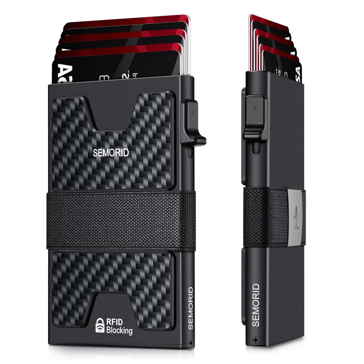 SEMORID RFID Blocking Slim Card Holder Wallet for Men Wallet Minimalist