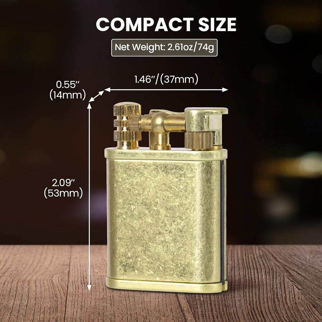 CHOICEDC Vintage Trench Lighter, Permanent Match, Cool Pipe Lighter for Men