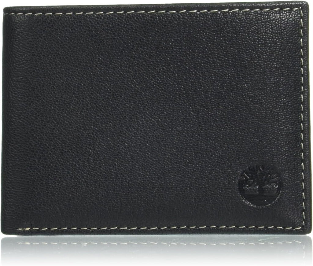 Timberland Men's Genuine Leather Passcase Security RFID Wallet
