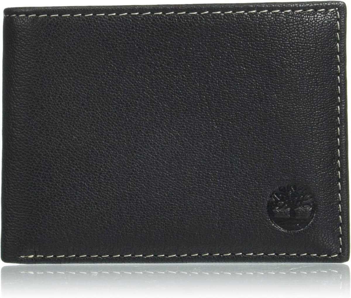 Timberland Men's Genuine Leather Passcase Security RFID Wallet