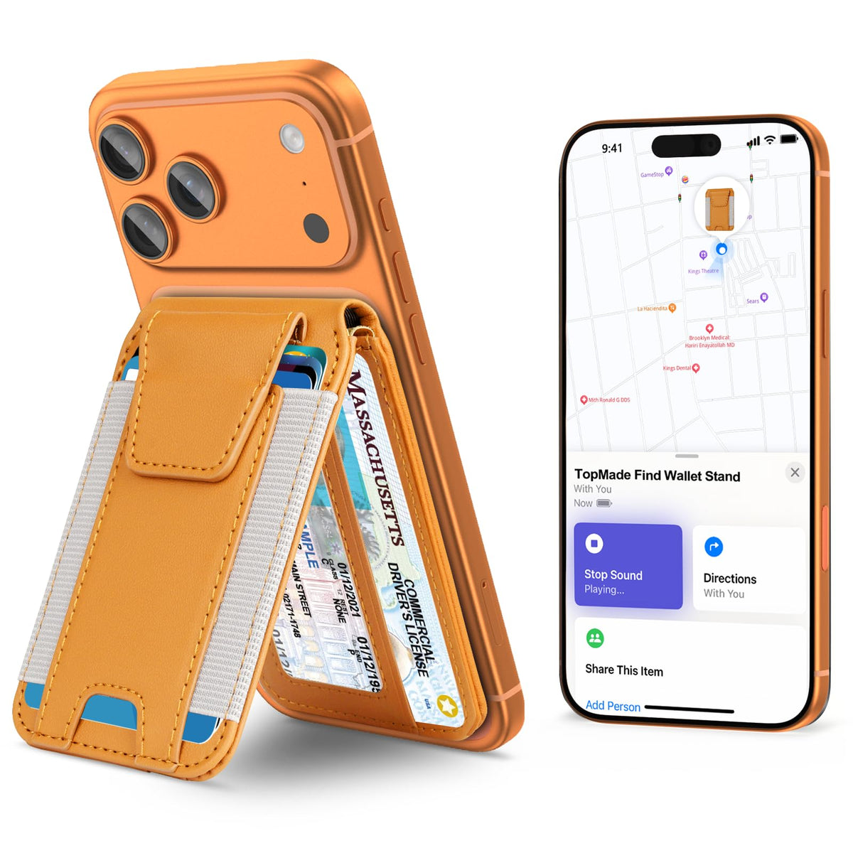 for MagSafe Wallet Works with Apple Find My, Strongest Magnetic Wallet