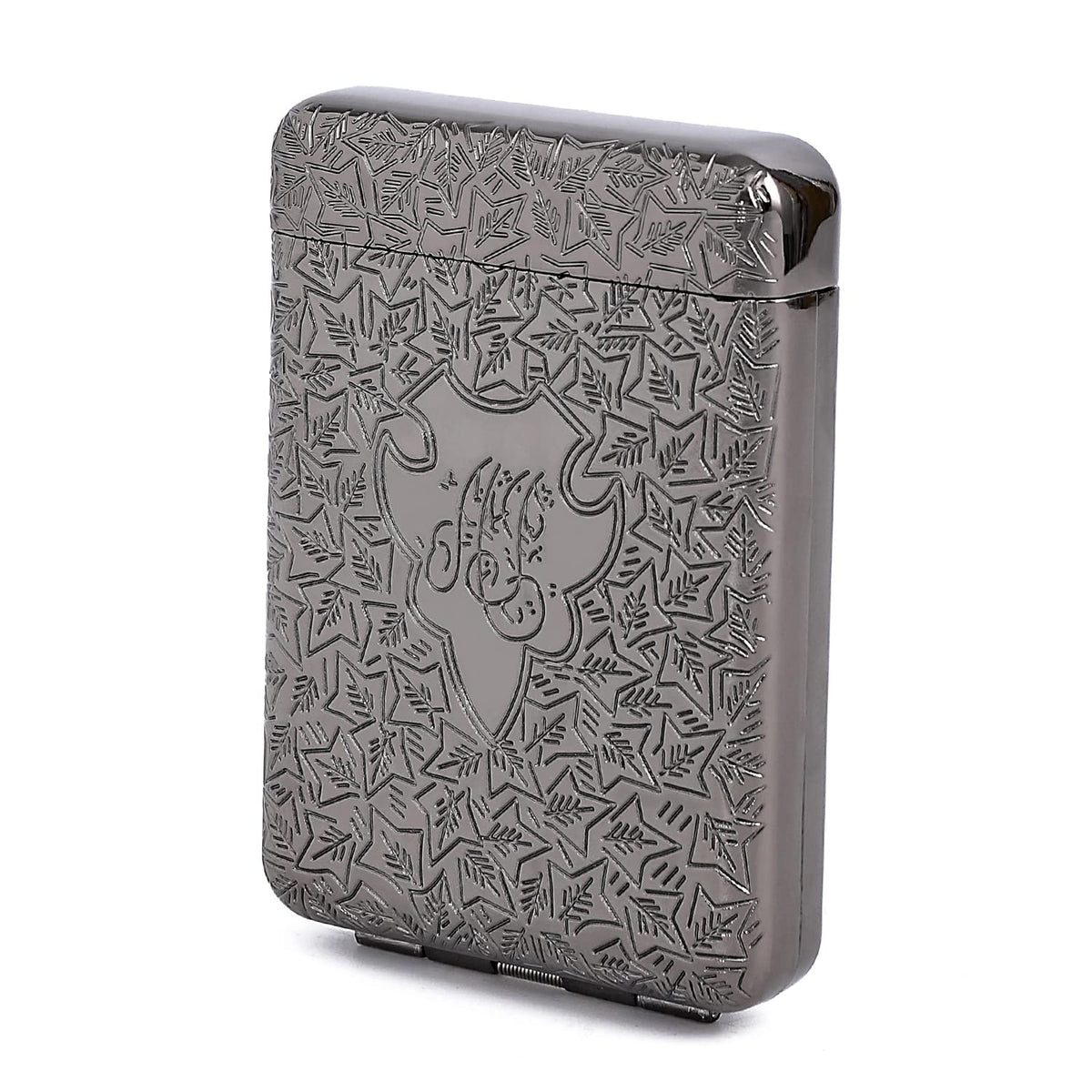 ONEONTA Minimalist Metal Case - Vintage Holder - Front Pocket Carrying Case - Premium Storage Box for Men and Women, Holds 12, up to 84mm, Sliver