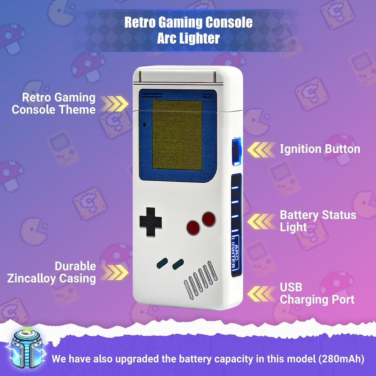 Electric Lighter, Cool Rechargeable Plasma Arc Lighter, Men's Gifts