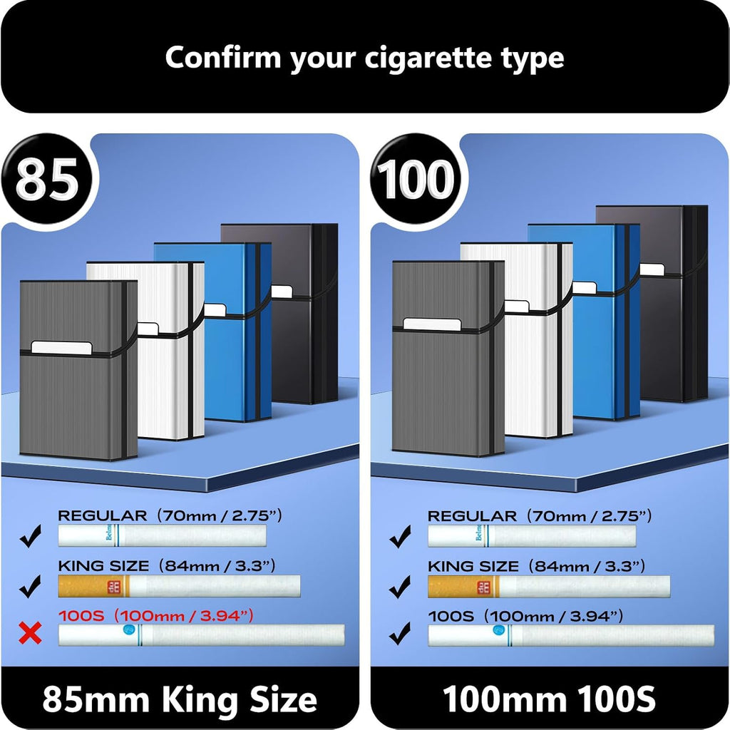 roygra Magnetic Cigarette Case (4 Pack), Daily Pre Roll Cone Holder Case